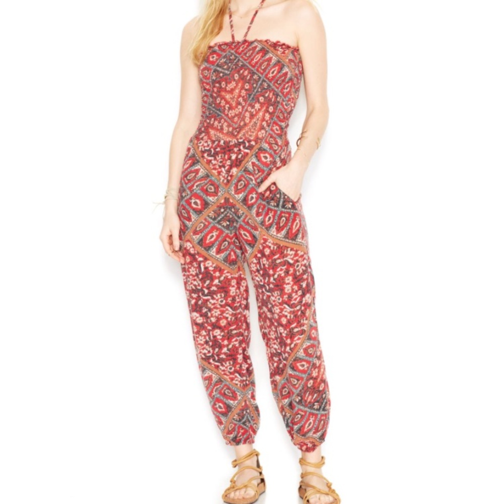 Free People Smocked Jumpsuit